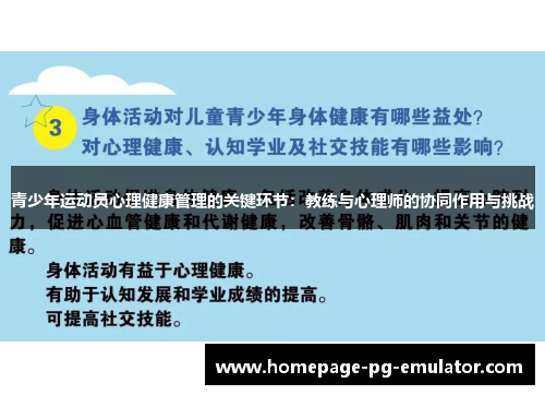 青少年运动员心理健康管理的关键环节：教练与心理师的协同作用与挑战